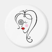 女性写真家 マグネット (正面)