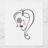 女性写真家 ワインラベル (シングルラベル)