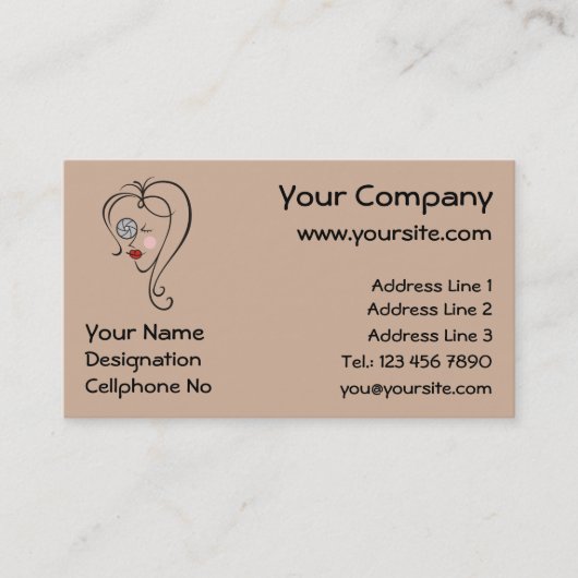 女性写真家 名刺 (正面)