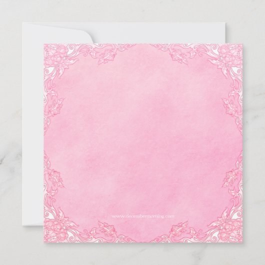 女性写真追悼式のお知らせ 招待状 (裏面)