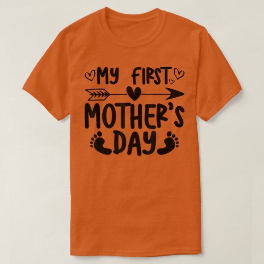 女性初の母の日の妊娠発表 Tシャツ (デザイン正面)