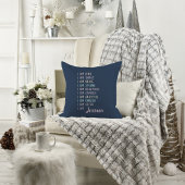 女性前向きブルーのパーソナライズされた肯定 クッション