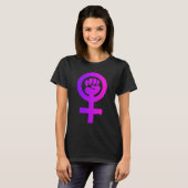 女性力の記号のワイシャツ Tシャツ (正面フル)