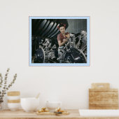 女性労働者 ポスター (キッチン)