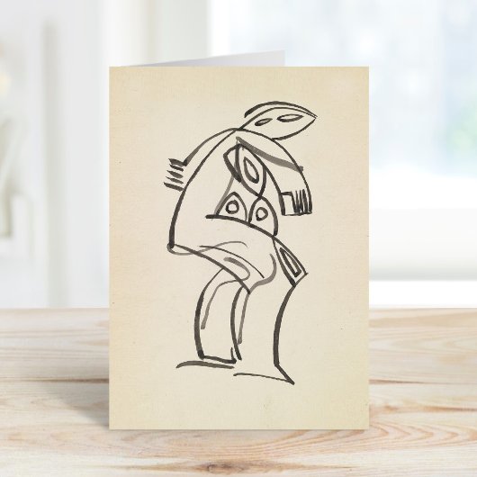 女性勉強姿 | Henri Gaudier-Brzeska カード