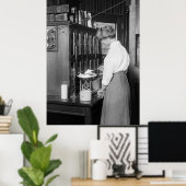 女性化学者、1910年代 ポスター (ホームオフィス)