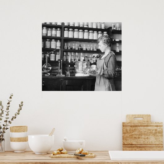 女性化学者， 1919年 ポスター (キッチン)