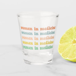 女性医学レトロ未来ナース ショットグラス