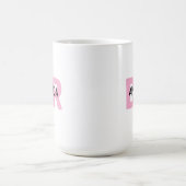 女性医師のための特別なギフト ピンクのDRネーム入り コーヒーマグカップ (中央)