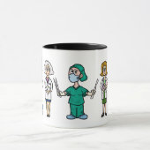 女性医師コーヒーマグ マグカップ (中央)