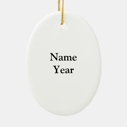 女性医師シルエットクリスマスオーナメント セラミックオーナメント (裏面)