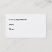 女性医師名前をカスタムする名刺 予約カード (裏面)