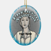 女性医師補助オーナメント セラミックオーナメント (右)