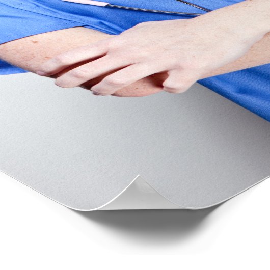 女性医師2 ポスター (角)