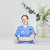 女性医師2 ポストカード (スタンド正面)