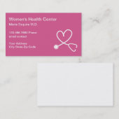 女性医療テーマ 名刺 (正面/裏面)