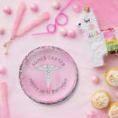 女性医療プロフェッショナルパーソナライズされたパーティー ペーパープレート (パーティー)