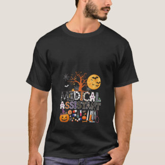 女性医療助手ハロウィーンの不気味衣装 Tシャツ