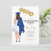 女性卒業招待状 招待状 (スタンド正面)