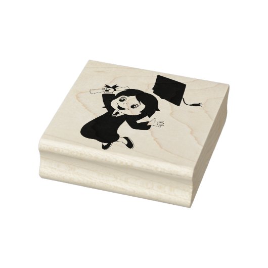 女性卒業生 ゴムスタンプ ラバースタンプ (スタンプ)