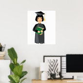 女性卒業生 ポスター (ホームオフィス)