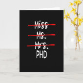 女性博士が女性に贈恋しく思り物をする博士 カード (黄色い花)