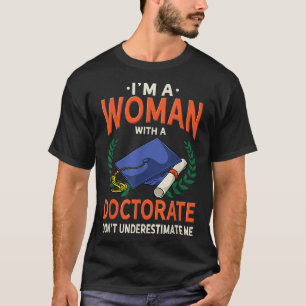 女性博士号ギフト – おもしろい PhD Tシャツ