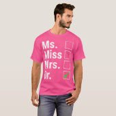 女性博士恋しく思博士Funn博士夫人 Tシャツ (正面フル)