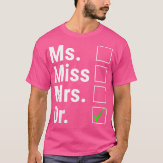 女性博士恋しく思博士Funn博士夫人 Tシャツ