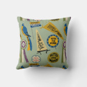 女性参政権の投票ヴィンテージ運動ペナント クッション (裏面)