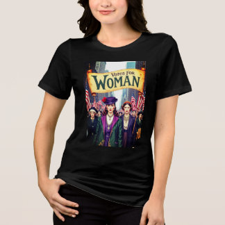 女性参政権の投票2025 トライブレンドTシャツ