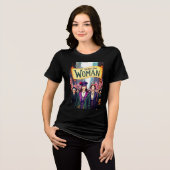 女性参政権の投票2025 トライブレンドTシャツ (正面全面)