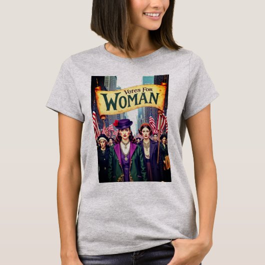 女性参政権の投票2025 Tシャツ (正面)