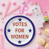 女性参政権の歴史的ピンへの投票 ペーパープレート (パーティー)