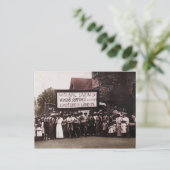 女性参政権グループ（旗） ポストカード (スタンド正面)