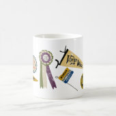 女性参政権ムーブメントメモリアコラージュプリント コーヒーマグカップ (中央)