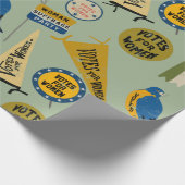 女性参政権ムーブメントメモリアコラージュプリント ラッピングペーパー (角)