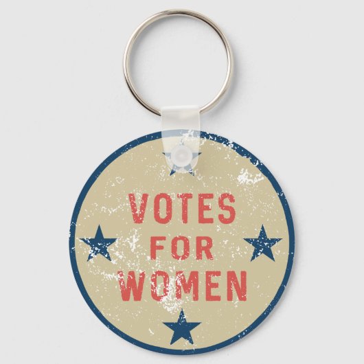 女性参政権ヴィンテージ運動ピンへの投票 キーホルダー (正面)