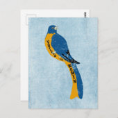 女性参政権ヴィンテージ運動鳥の投票 ポストカード (正面/裏面)