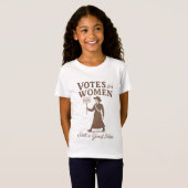 女性参政権 まだ良い考え フェミニストデザイン Tシャツ (正面フル)