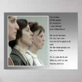 女性参政権 ポスター (正面)