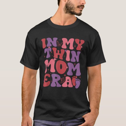 女性双子のお母さん Tシャツ (正面)