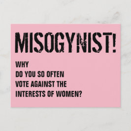 女性反対票 ポストカード