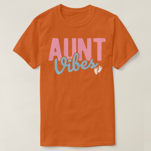 女性叔母ビベスベビー明らかに妊娠リビールジェン Tシャツ (デザイン正面)