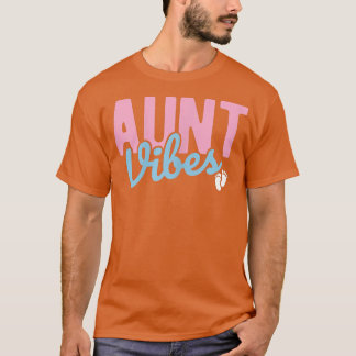 女性叔母ビベスベビー明らかに妊娠リビールジェン Tシャツ