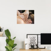 女性取得スパトリートメント ポスター (ホームオフィス)