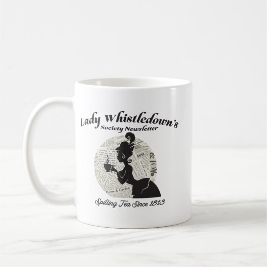 女性口笛協会紙1以来お茶 コーヒーマグカップ (左)