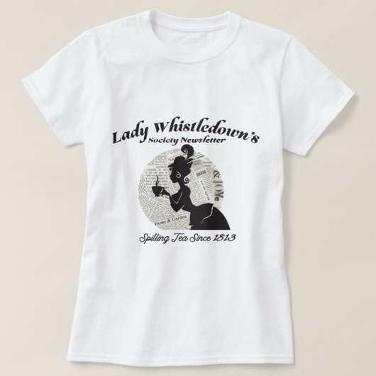 女性口笛協会紙1以来お茶 Tシャツ (デザイン正面)