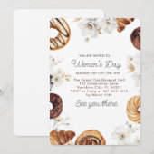 女性史月間の甘いブランチ 女性の日 招待状 (正面/裏面)