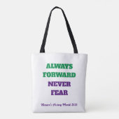 女性史月間を祝おう Always Forward Never Fear トートバッグ (裏面)